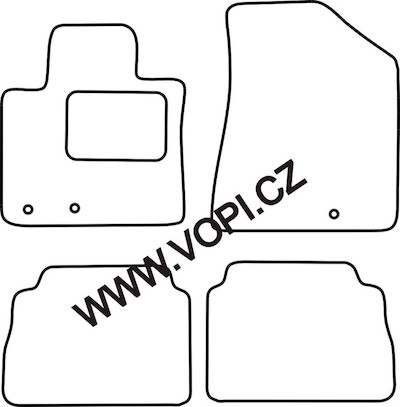 Autokoberce Kia Sorento 2009 - 12/2012 Carfit (2344)